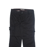 DICKIES Cargo Mens Trousers Black Relaxed Straight W36 L29