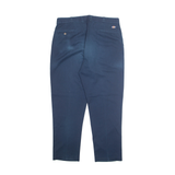 DICKIES Chino Mens Trousers Blue Regular Straight W36 L30