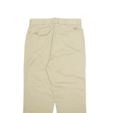DICKIES Chino Mens Trousers Beige Regular Straight W34 L28