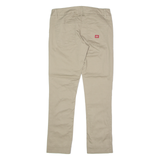 DICKIES Womens Twill Trousers Beige Slim Skinny W30 L28