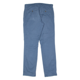TOMMY HILFIGER Chino Mens Twill Trousers Blue Slim Straight W30 L32