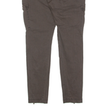 GUESS Cargo Womens Trousers Brown Relaxed Tapered W36 L29