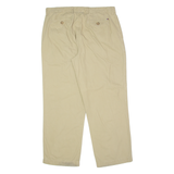 TOMMY HILFIGER Chino Mens Twill Trousers Beige Relaxed Straight W36 L30