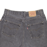 LEVI'S 901 Cut-Off Womens Denim Shorts Grey 90s S W28