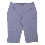 JACK WOLFSKIN Outdoor Womens Casual Shorts Blue UK 12 W30