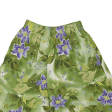 CARIBOU Womens Casual Shorts Green Relaxed 90s Floral M W22