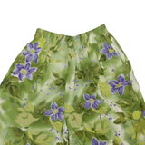 CARIBOU Womens Casual Shorts Green Relaxed 90s Floral M W22