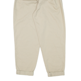 STR Pleated Womens Trousers Beige Relaxed Tapered W24 L25