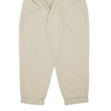 STR Pleated Womens Trousers Beige Relaxed Tapered W24 L25