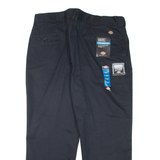 DICKIES Workwear Mens Trousers Black Relaxed Straight W40 L30