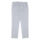 TOMMY HILFIGER Pinstripe Mens Trousers Blue Slim Tapered W32 L30