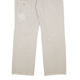 JAMAICA BAY Floral Womens Trousers Beige Loose Straight W29 L29