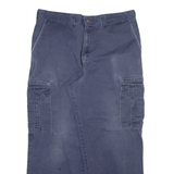 DICKIES Cargo Style Mens Trousers Blue Relaxed Straight W36 L28
