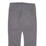 DICKIES Mens Trousers Grey Regular Straight W38 L32