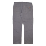 DICKIES Mens Trousers Grey Regular Straight W38 L32