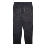 DICKIES Carpenter Workwear Womens Trousers Black Relaxed Tapered W36 L30