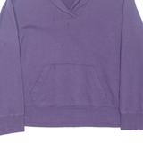 TOMMY HILFIGER Womens Sweatshirt Purple V-Neck XL