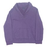 TOMMY HILFIGER Womens Sweatshirt Purple V-Neck XL