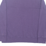 TOMMY HILFIGER Womens Sweatshirt Purple V-Neck XL