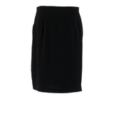 MAX MARA Womens Pleated Skirt Black Knee Length UK 12
