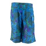 Womens Pleated Skirt Blue Knee Length Floral M