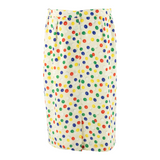 Womens Straight Skirt Beige Knee Length Spotted L