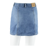 LEVI'S High Rise Womens Straight Skirt Blue Short Denim S