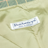 BURBERRY Womens Pencil Skirt Green Knee Length 90s Houndstooth M