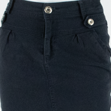 Womens Mini Skirt Black Short Denim S