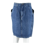 Womens Mini Skirt Blue Short Denim S