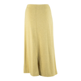 PETER HAHN Womens Straight Skirt Yellow Midi L