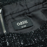OASIS Womens Mini Skirt Black Short M