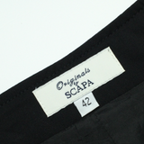 Womens Pencil Skirt Black Knee Length Wool M