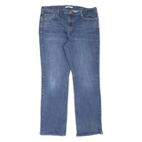 LEVI'S 505 Womens Jeans Blue Regular Straight Stone Wash W33 L32