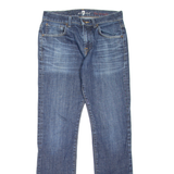 7 FOR ALL MANKIND Mens Jeans Blue Slim Straight Stone Wash W29 L31