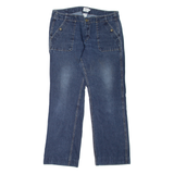 CALVIN KLEIN JEANS Womens Jeans Blue Regular Straight Stone Wash W34 L28