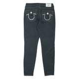 TRUE RELIGION Legging Womens Jeans Black Slim Skinny W30 L29