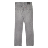 LEVI'S 511 BIG E Jeans Mens Grey Slim Straight Stone Wash W33 L34