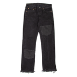 LEVI'S 501 Jeans Customised Mens Blue Regular Straight W33 L32