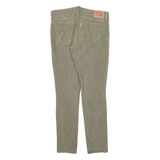 LEVI'S 711 Womens Trousers Green Slim Skinny W29 L28