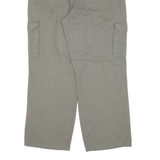 ATLAS Cargo Mens Trousers Green Loose Straight W35 L28