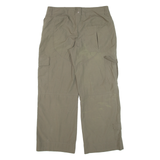 ADIDAS Cargo Womens Trousers Green Loose Straight W34 L28