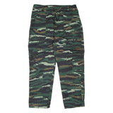 Camo Mens Trousers Green Regular Straight W32 L26