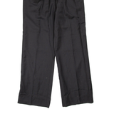 Womens Trousers Black Regular Straight W32 L31