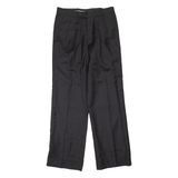 Womens Trousers Black Regular Straight W32 L31