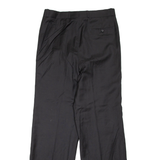 Womens Trousers Black Regular Straight W32 L31