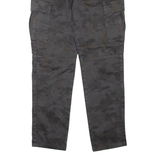 BOMBOOGIE Camo Mens Trousers Black Regular Tapered W32 L30