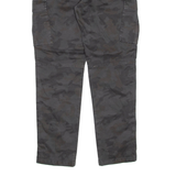 BOMBOOGIE Camo Mens Trousers Black Regular Tapered W32 L30