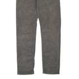 LOIS Womens Corduroy Trousers Grey Regular Straight W32 L32