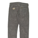 LOIS Womens Corduroy Trousers Grey Regular Straight W32 L32